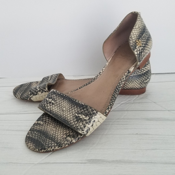 Tory Burch Savannah D'orsay Flats - Picture 1 of 15